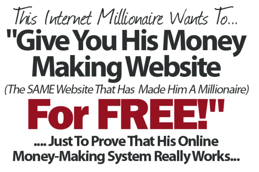 Free money-making website setup